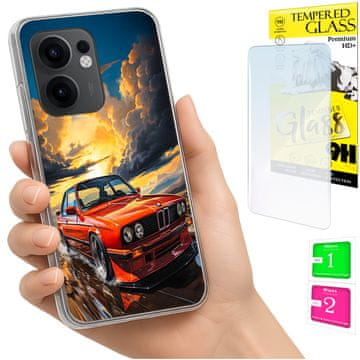 Etui za Oppo Reno 13F 5G / 13 FS 5G maska stražnja torbica + staklo