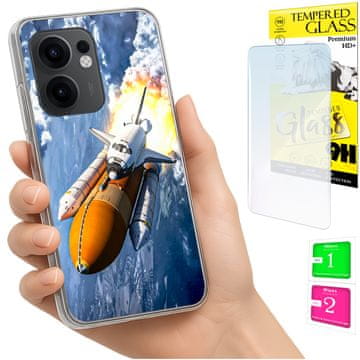 Torbica za Oppo Reno 13F 5G / 13 FS 5G maska stražnja futrola + staklo