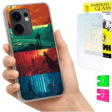 Etui za Oppo Reno 13F 5G / 13 FS 5G maskica futrola + staklo
