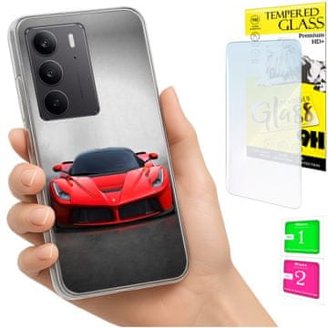 Torbica za Realme C75 / 14X 5G, maskica s fotografijom, stražnja maska i futrola + zaštitno staklo 9H
