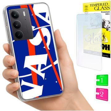 Futrola za Realme C75 / 14X 5G, maskica FOTO, zadnji poklopac + staklo 9H