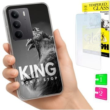 Torbica za Realme C75 / 14X 5G, maskica FOTO, stražnja maska, futrola i zaštitno staklo 9H