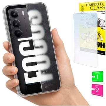Etui za Realme C75 / 14X 5G maska FOTO zadnja strana futrola + staklo 9H