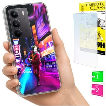 Etui za Realme C75 / 14X 5G, maskica FOTO, stražnja maska, futrola, staklo 9H