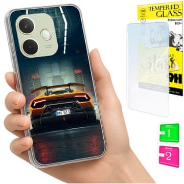 Torbica za Oppo A5 Pro, maskica s fotografijom, stražnja maskica + 9H staklo
