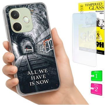 Torbica za Oppo A5 Pro, futrola s fotografijom, stražnja maskica + staklo 9H