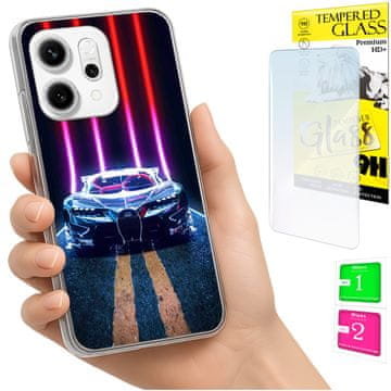 Fotokutija za Oppo Reno 14F / 14 FS 5G, maska sa staklom 9H