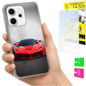 Torbica za Oppo Reno 14F / 14 FS 5G, fotokutija, maska, stražnja strana + staklo 9H