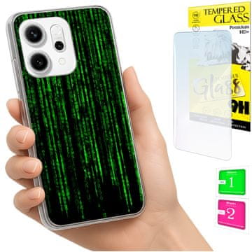 Etui za Oppo Reno 14F / 14 FS 5G, torbica foto, maskica, stražnja maska + staklo 9H