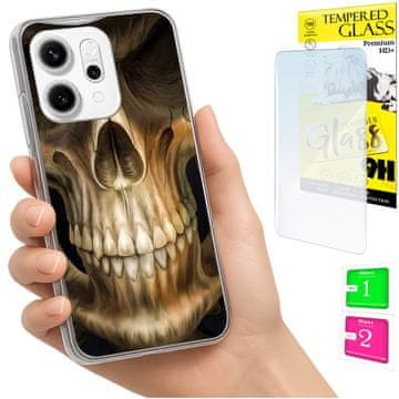 Etui za Oppo Reno 14F / 14 FS 5G, fotokutija, maskica, stražnja stranica + staklo 9H