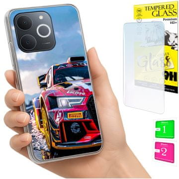 Etui za Realme Note 70T, maskica s foto otvorom, futrola + 9H staklo