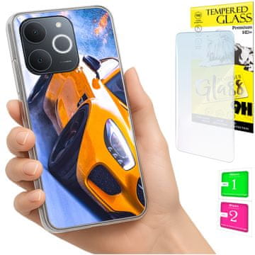 Etui za Realme Note 70T, foto maskica, futrola + 9H staklo