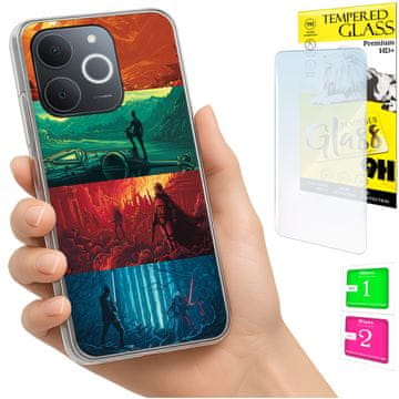 Maskica za Realme Note 70T, fotografija, stražnja maskica futrola + 9H staklo