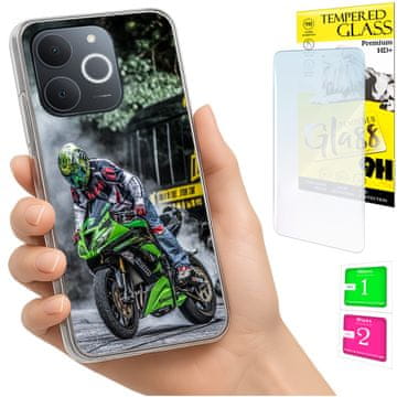 Futrola za Realme Note 70T foto maskica za leđa + zaštitno staklo 9H