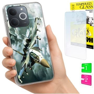 Fotka za Realme Note 70T, maska s foto otvorom, futrola + zaštitno staklo 9H