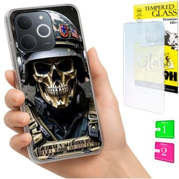 Futrola za Realme Note 70T, maska s fotografijom, torbica + 9H staklo