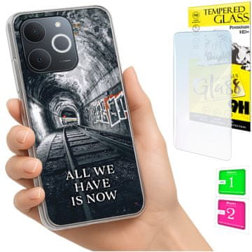 Etui za Realme Note 70T, maska s fotografijom, stražnja maska, futrola + 9H staklo