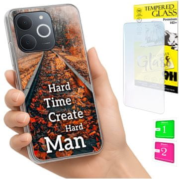 Torbica za Realme Note 70T, maskica FOTO, futrola sa staklom 9H