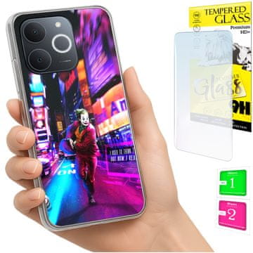 Etui za Realme Note 70T, maskica s fotografijom, stražnja maska, futrola + zaštitno staklo 9H