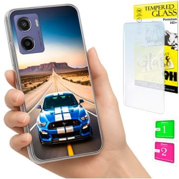 Torbica za Motorola Moto E15 / Moto G05, maskica, futrola + staklo 9H