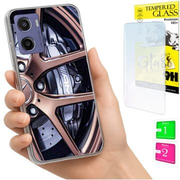 Maskica za Motorola Moto E15 / Moto G05, stražnja maskica, futrola + 9H staklo