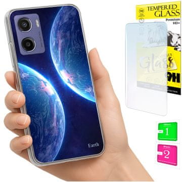 Futrola za Motorola Moto E15 / Moto G05, maskica, zadnji poklopac + zaštitno staklo 9h