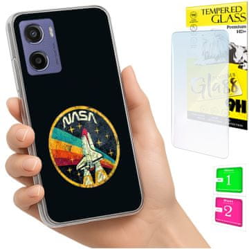 Torbica za Motorola Moto E15 / Moto G05, maskica, futrola sa zaštitnim staklom 9H