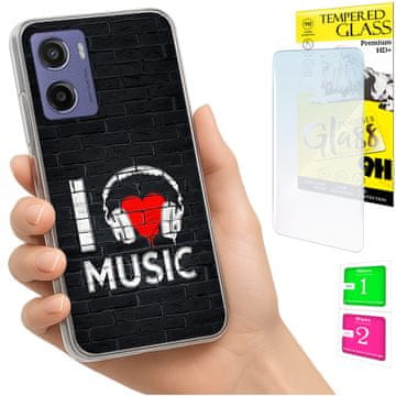 Torbica za Motorola Moto E15 / Moto G05 maska stražnja korice + staklo 9H