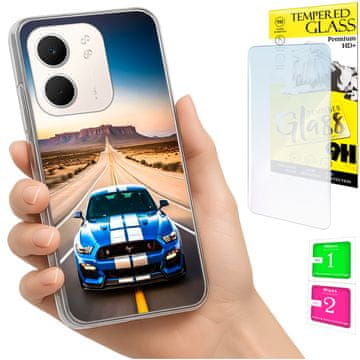 Fotokutija za Oppo A5X, maskica za leđa, torbica i zaštitno staklo 9H
