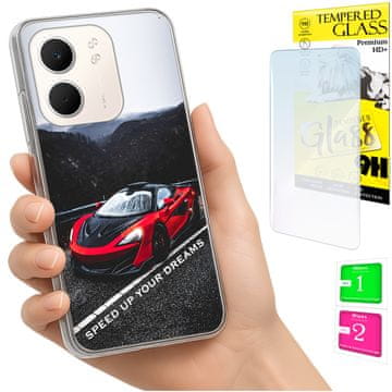 Etui za Oppo A5X, maskica foto, stražnja maskica, torbica + staklo 9H