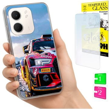 Torbica za Oppo A5X, maskica s fotografijom, stražnja maska, futrola + 9H staklo