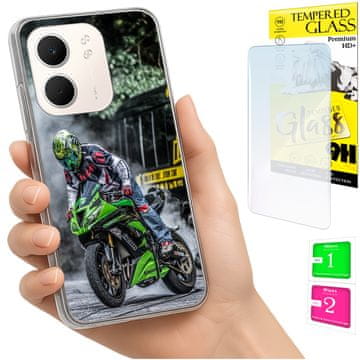 Torbica za Oppo A5X, maskica sa fotografijom, stražnja maska, futrola i poklopac + 9H staklo