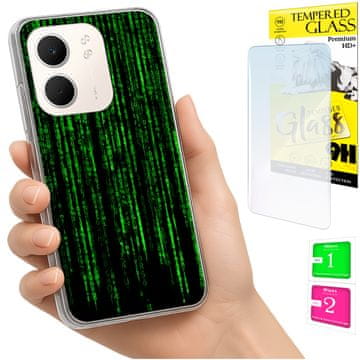 Etui za Oppo A5X, fotografija, maskica za leđa, futrola, zaštitna maska + staklo 9H