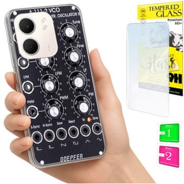 Torbica za Oppo A5X Fotografija maska leđa futrola poklopac + staklo 9H