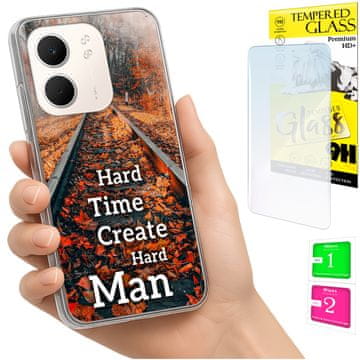 Etui za Oppo A5X, maskica s fotografijom, stražnja maskica i zaštitno staklo 9H