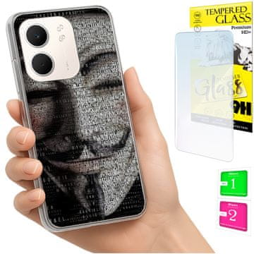 Etui za Oppo A5X, maskica s fotografijom, torbica i poklopac + zaštitno staklo 9H