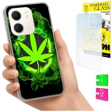 Torbica za Oppo A5X FOTO maska, stražnja, futrola, poklopac + 9H staklo