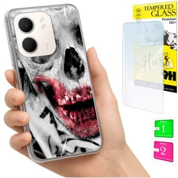 Etui za Oppo A5X, maskica foto, stražnja korica, futrola + zaštitno staklo 9H