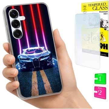 Etui za Samsung Galaxy S25 FE fotografija zaštitna maska stražnja + staklo 9H