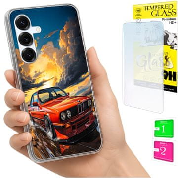 Torbica za Samsung Galaxy S25 FE Foto Case, stražnja maskica + staklo 9H
