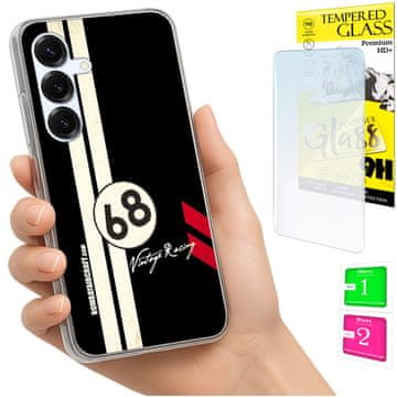 Torbica za Samsung Galaxy S25 FE, fotoorganizator, maska sa staklom 9H