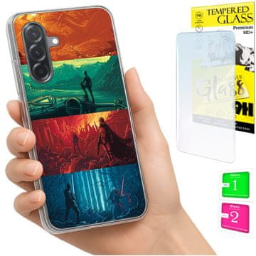 Futrola za Samsung Galaxy A36 / A56 Kamera Case Stražnja maska + Staklo 9H