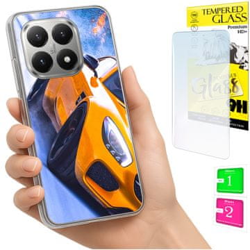 Etui za Xiaomi 15T, foto maskica s tvrdim leđima, futrola + 9H staklo