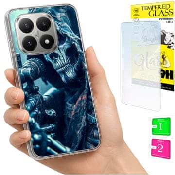 Etui za Xiaomi 15T, foto maskica za leđa, futrola + 9H staklo