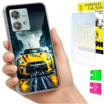 Etui za Motorola Edge 40 Neo, maskica sa fotografijom, futrola za leđa + staklo 9H
