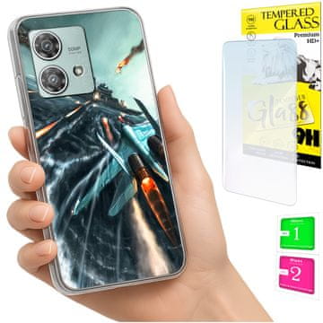 Etui za Motorola Edge 40 Neo, maskica sa fotografijom, punjenje + zaštitno staklo 9H
