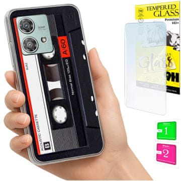 Etui za Motorola Edge 40 Neo, torbica s fotografijom, maskica, futrola + staklo 9H