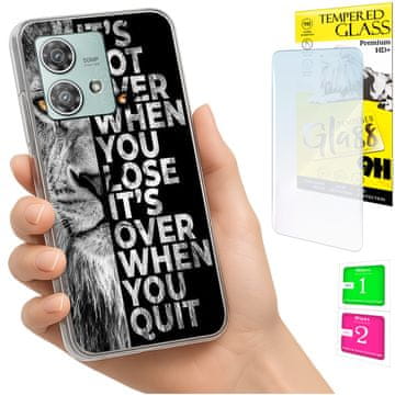 Torbica i maskica za Motorola Edge 40 Neo Foto, futrola sa zaštitnim staklom 9H
