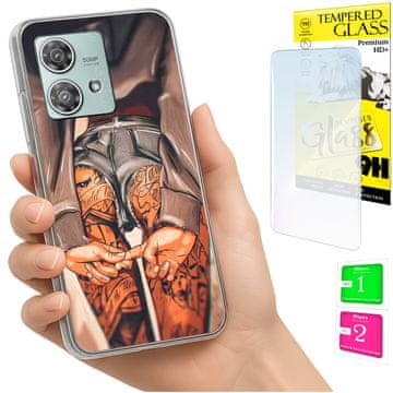 Etui za Motorola Edge 40 Neo, maskica sa fotografijom, futrola za leđa + staklo 9H