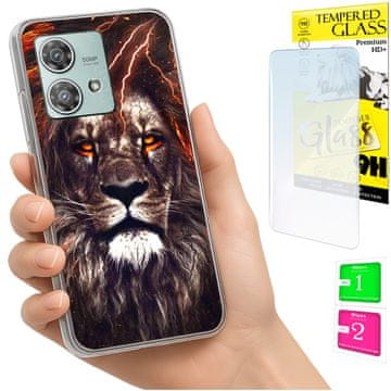 Etui za Motorola Edge 40 Neo, maskica sa fotografijom, stražnja maskica, futrola + 9H staklo